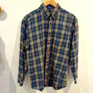 Pendleton Men’s Canterbury Cloth Pima Cotton Wool Blend Button Down Shirt Size M